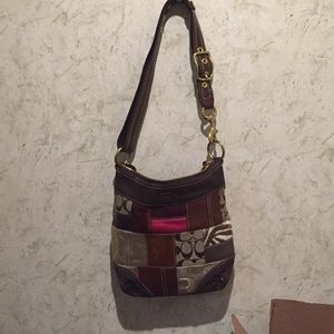 NWOT Coach Large Holiday Patchwork Crossbody