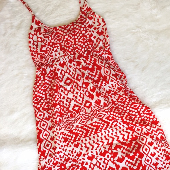 Francesca's Collections Dresses & Skirts - Francesca's Collection Red Tribal Print Sundress