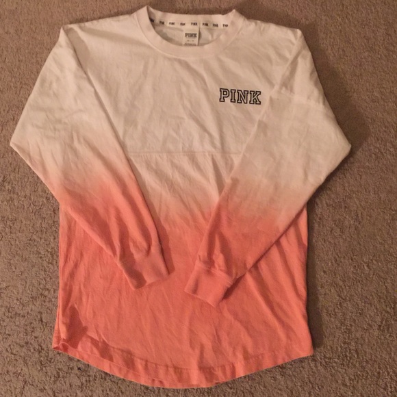 Pink VS ombré long sleeve sweater shirt