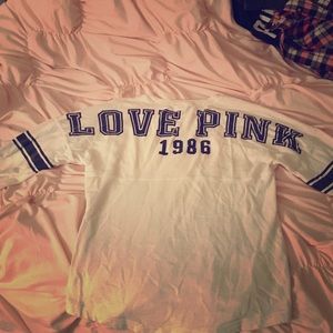 VS pink sweatshirt