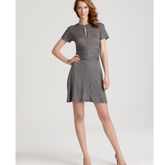 Halston Heritage Jersey Keyhole Wrap Dress