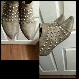 Studded booties great condition