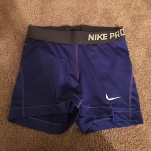 Blue nike spandex