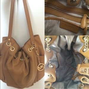 Michael Kors light brown handbag
