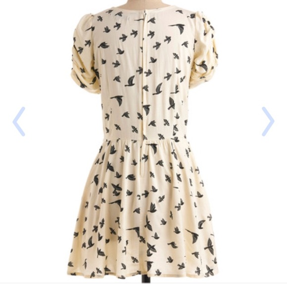SOLD Modcloth Sugarhill dress tunic S M birds - Picture 2 of 3