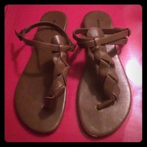Old Navy Brown Braid Sandals