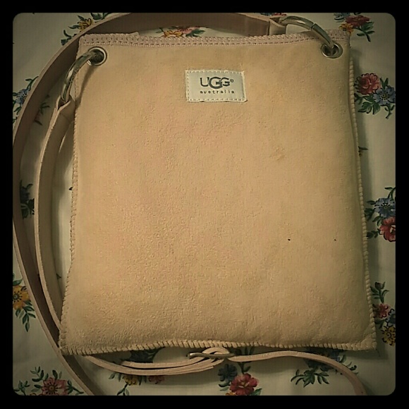 Authentic UGG crossbody bag and curling iron