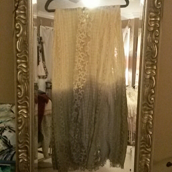 FREE PEOPLE Boho Lace Scarf, kimono, shawl , wrap