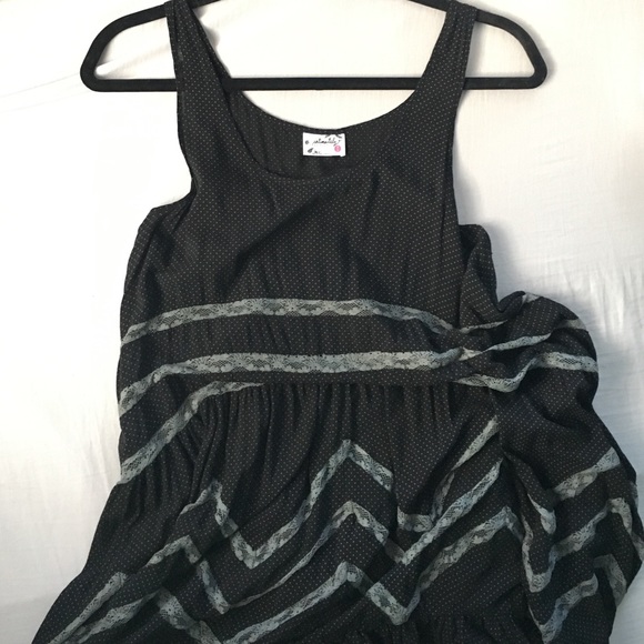Free People Voile and Lace Trapeze Slip