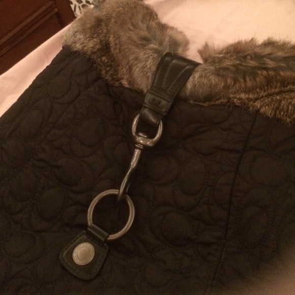 Coach Signature Fur-lined Handbag!! 😄