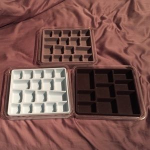 Jewelry organizers (stackable!).