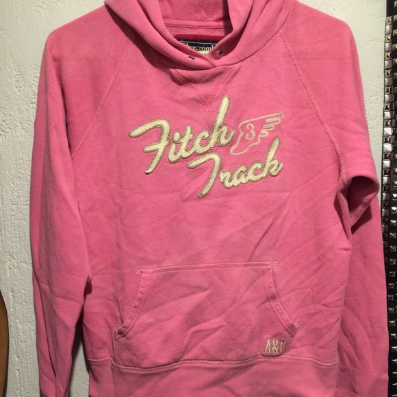 Pink Abercrombie & Fitch hoodie