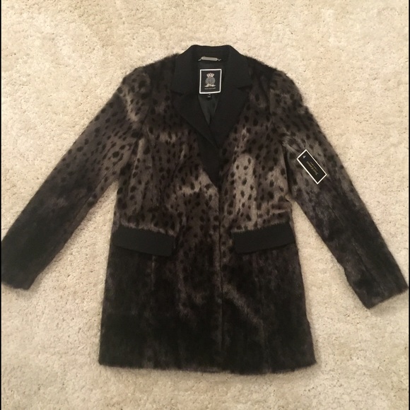 Juicy Couture - Black Ombré Cheet Fur Coat