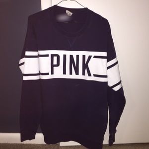 Victoria Secret pink navy crewneck