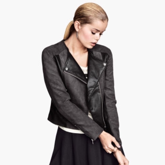 H&M Faux Suede and Leather Jacket