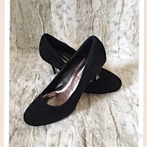 Steve Madden Penelope Black Suede Heels