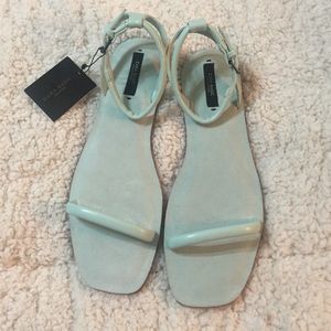 ZARA Mint Green Sandals Sz 7.5