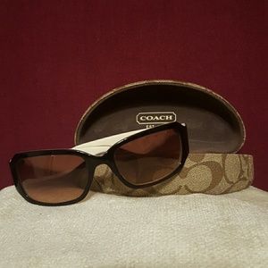 Coach Lexi tortoise and ivory sunglasses