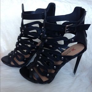 JustFab Shoes - Cage Heels JustFab Shoes - Cage Heels