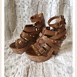 Bakers Studded Platform Heels