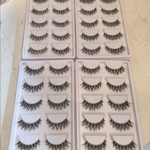 4 sets of 5 pairs lashes.20 pairs total 100% silk