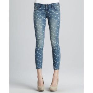 Free people embellished Floral Capri