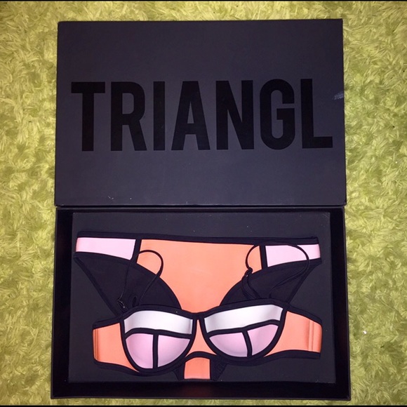 Triangl bikini- Poppy peach soda - Picture 3 of 3