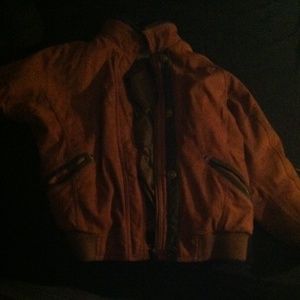 A pilot jacket, good for those snowy wet days.