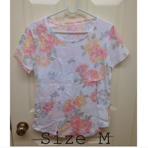 Old Navy floral t-shirt. Washed but not used