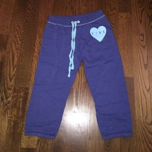 cropped Victoria secret sweatpants