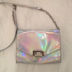 lulu holographic clutch