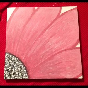 12x12 Pink Flower painting
