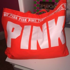 pink beach bag
