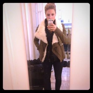 Helmut Lang Shearling Fur Jacket