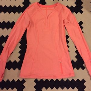 Coral lululemon long sleeve