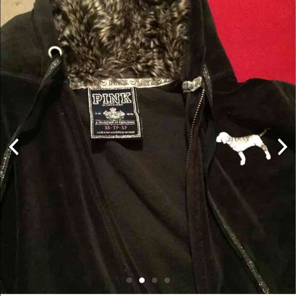 Vs pink velour Zipup - Picture 2 of 4