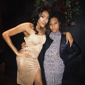 White Fox Boutique Dresses - Nude London Suede Midi Dress White Fox Boutique Dresses - Nude London Suede Midi Dress