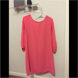 Pink Shift Dress