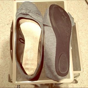 Gray flats size 7