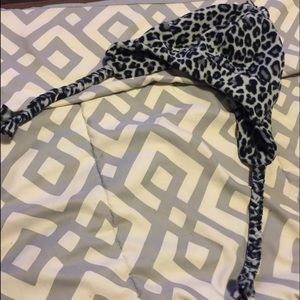 Cheetah snow hat