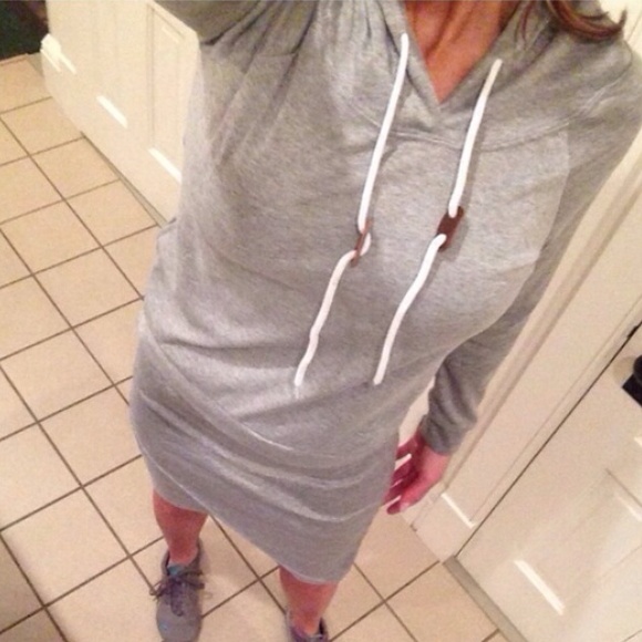 NWT Gray Hoodie Skirt Set Size S - Picture 2 of 3
