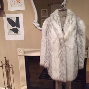 White Faux Fur Coat