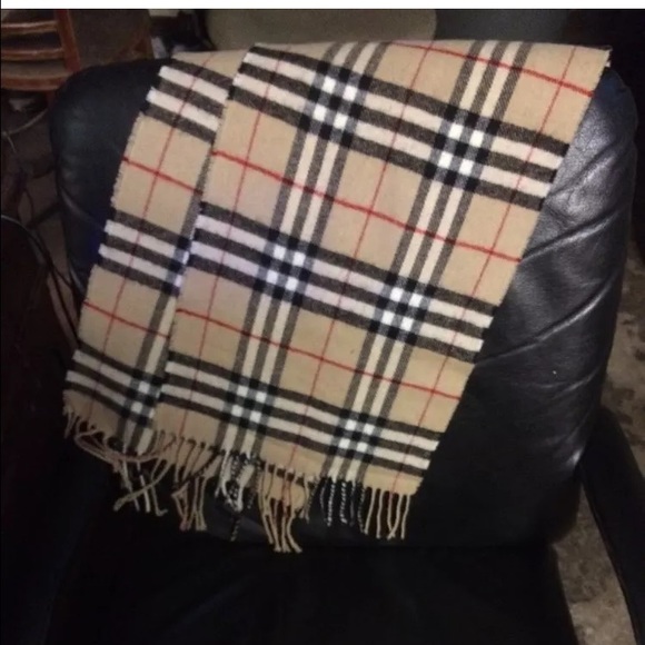 Burberry scarf.
