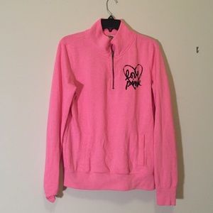 VS Pink Pink Quarter Zip