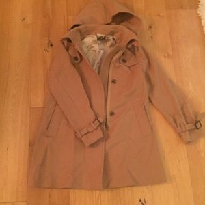 JCrew camel pea coat