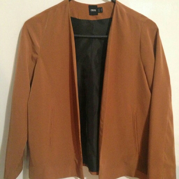 Women's Pumpkin Color Loose Fit Blazer