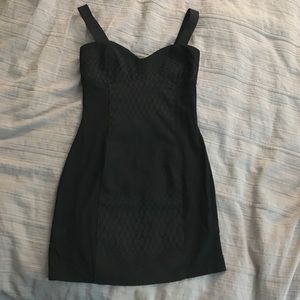 Mini black cutout dress. Worn once