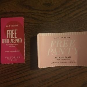Vs panty coupons!