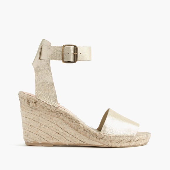 NIB J.Crew Suede Espadrilles Wedges 10 - Picture 3 of 4