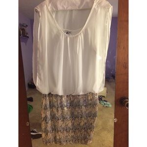 DEB Semi formal, sequin dress size S